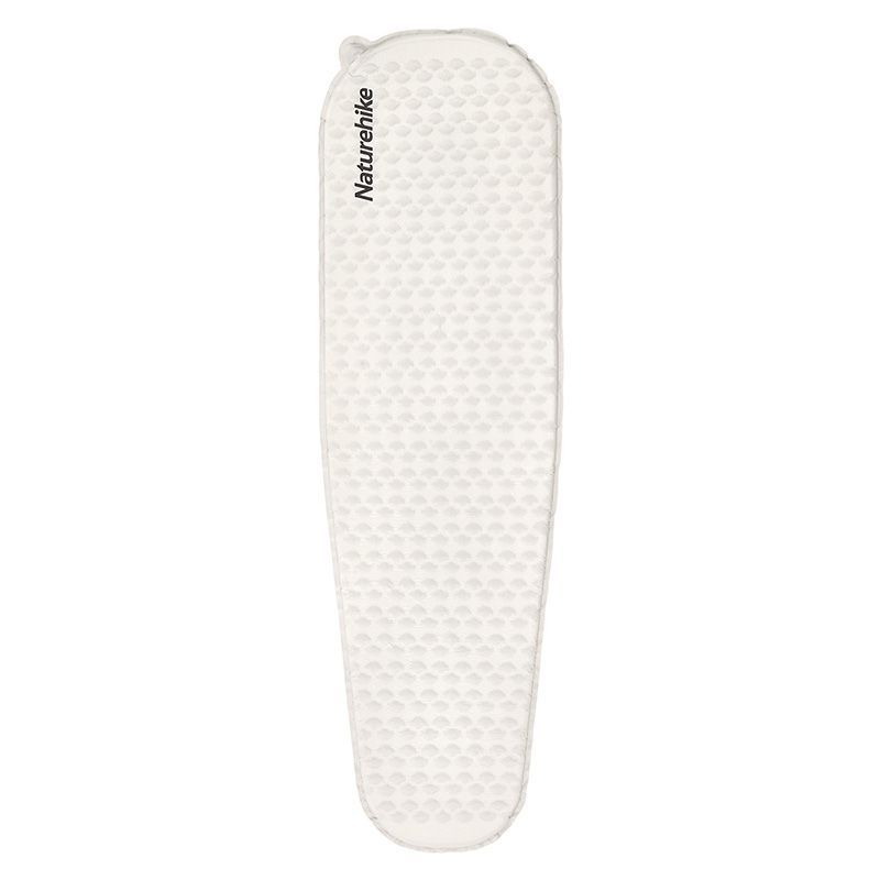 Самонадувний матрац надлегкий одномісний овальний Naturehike CNK2300DZ013, 35 мм, світло-сірий