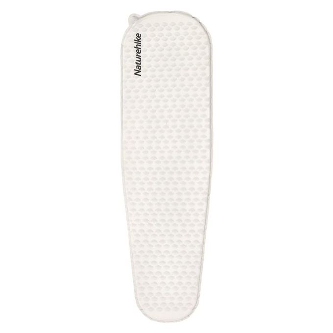 Самонадувний матрац надлегкий одномісний овальний Naturehike CNK2300DZ013, 35 мм, світло-сірий