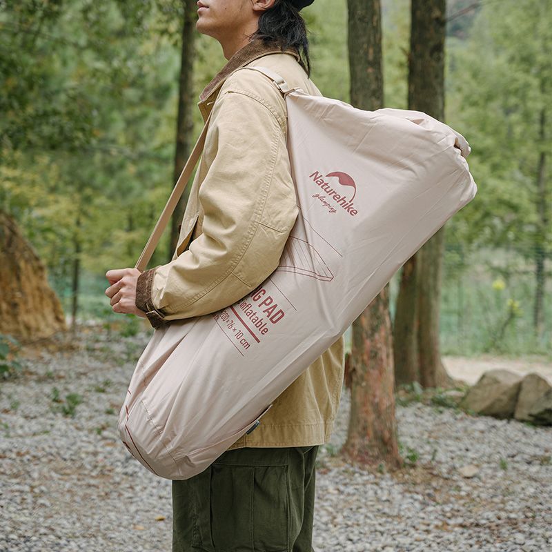 Самонадувний матрац 10 см одинарний Naturehike NH20FCD08, бежевий