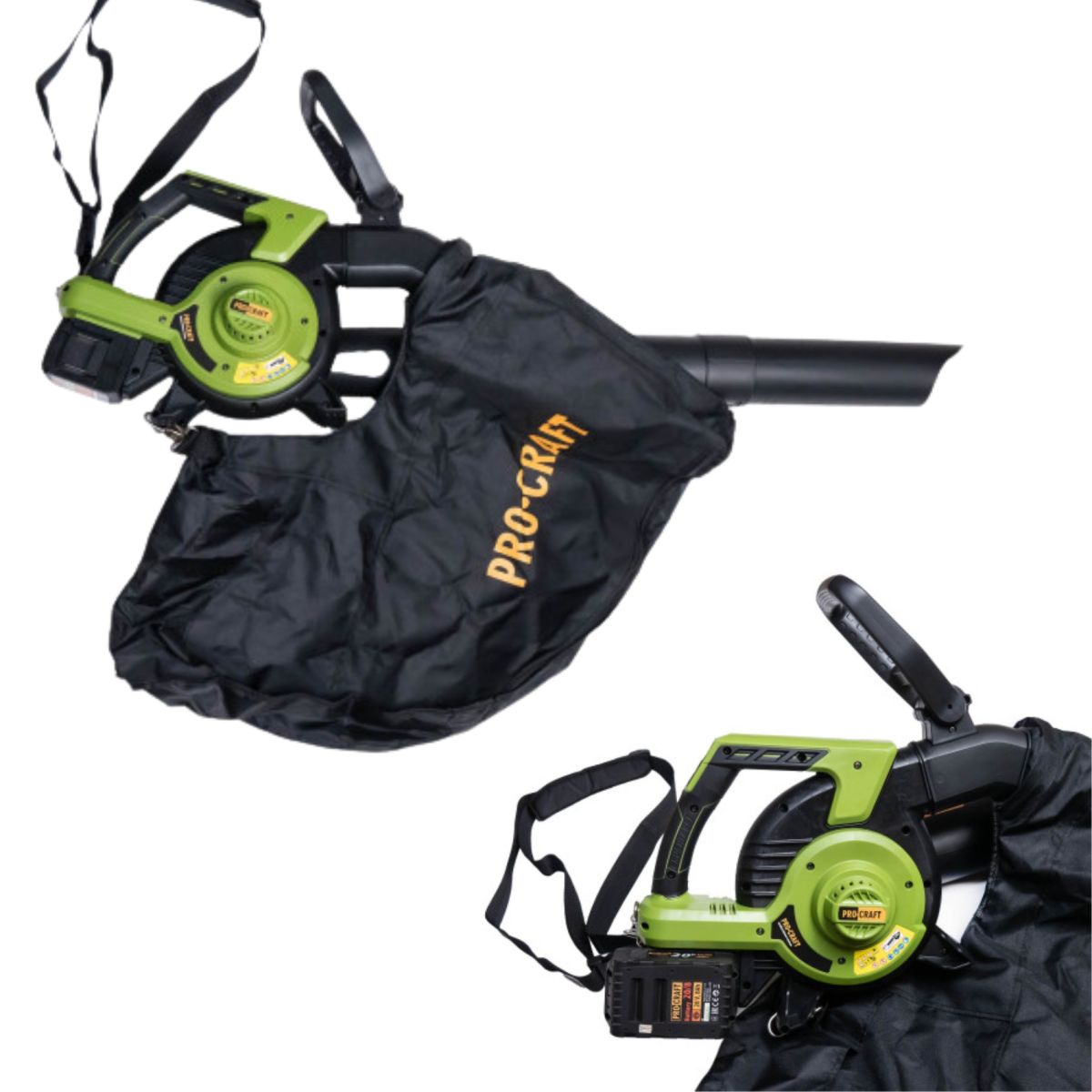 Набір Акумуляторний пилосос-повітродувка Procraft VB20(б/акб і зп)+/Батарея 20/8-2шт./З/пр.20/1-2шт