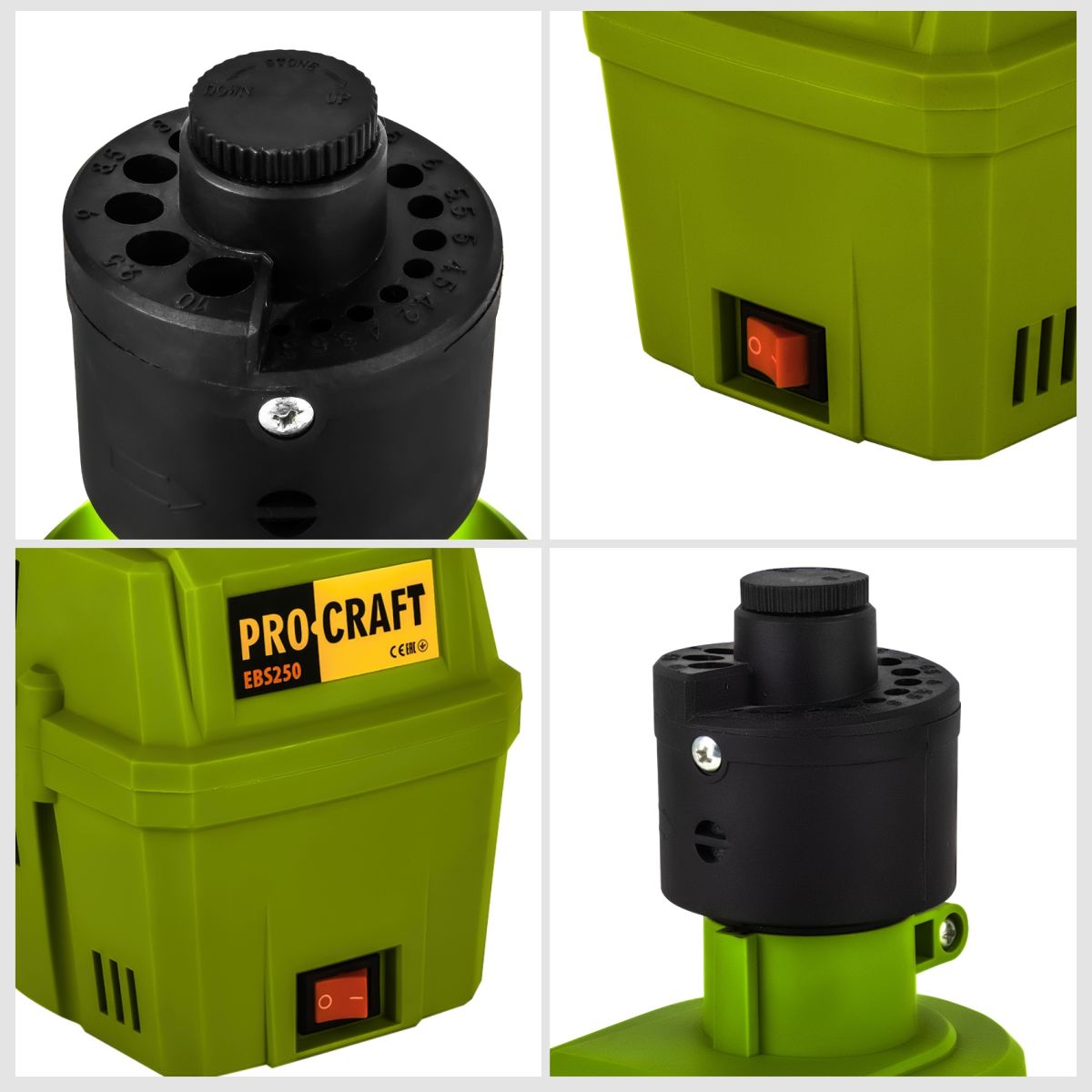 Заточка для свердел Procraft EBS250 (дві голови)