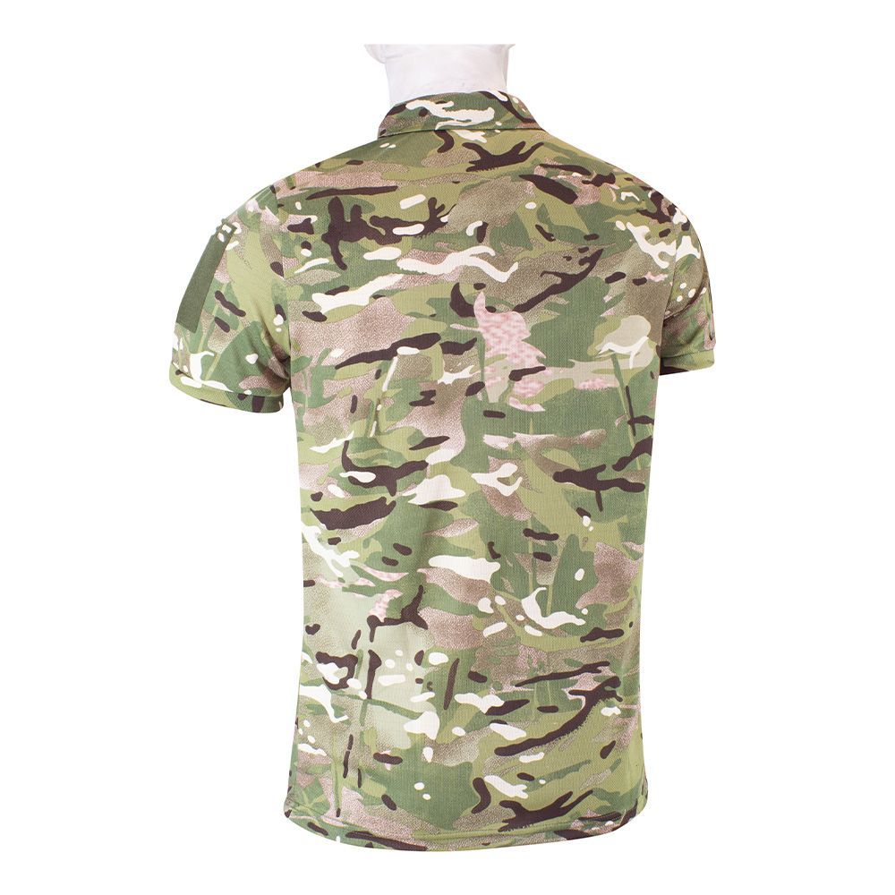 Мілітарка™ футболка поло CoolMax з велкро National Guard MultiCam, Розмір L