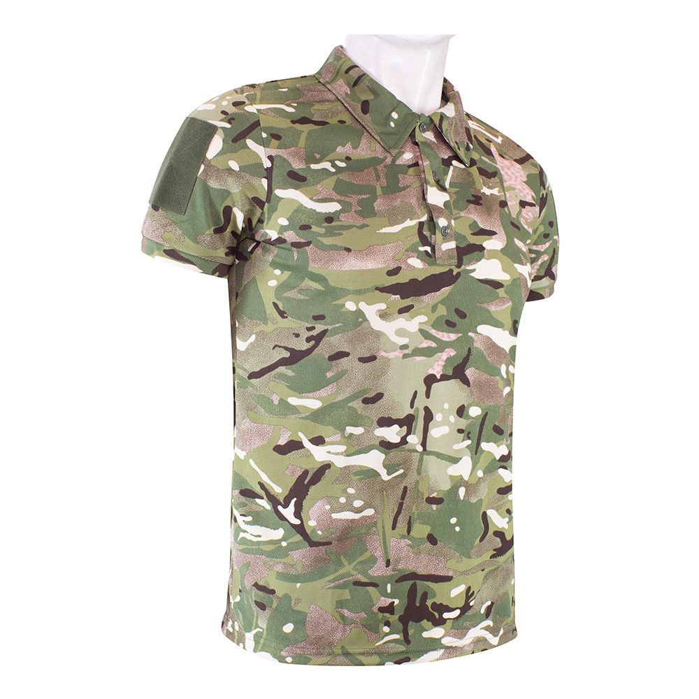 Мілітарка™ футболка поло CoolMax з велкро National Guard MultiCam, Розмір L