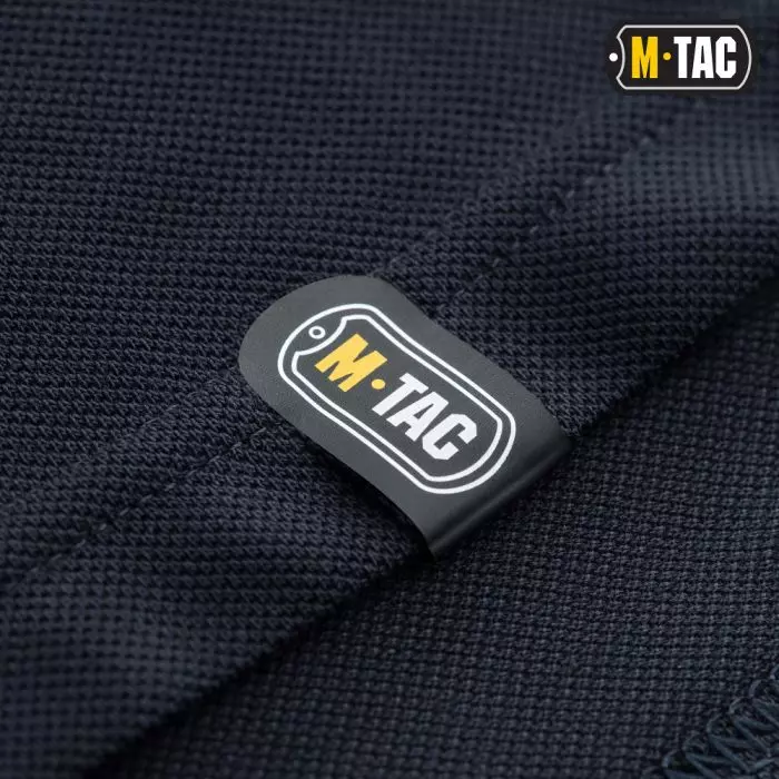 M-Tac футболка поло тактична 65/35 з велкро dark navy blue, Розмір XXL