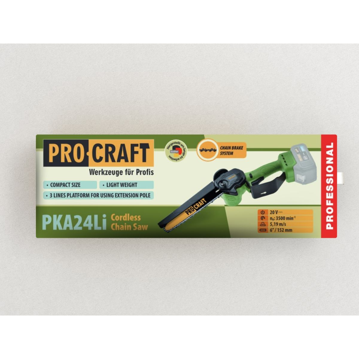 Акумуляторна міні пила Procraft PKA24Li (без акб і зп)