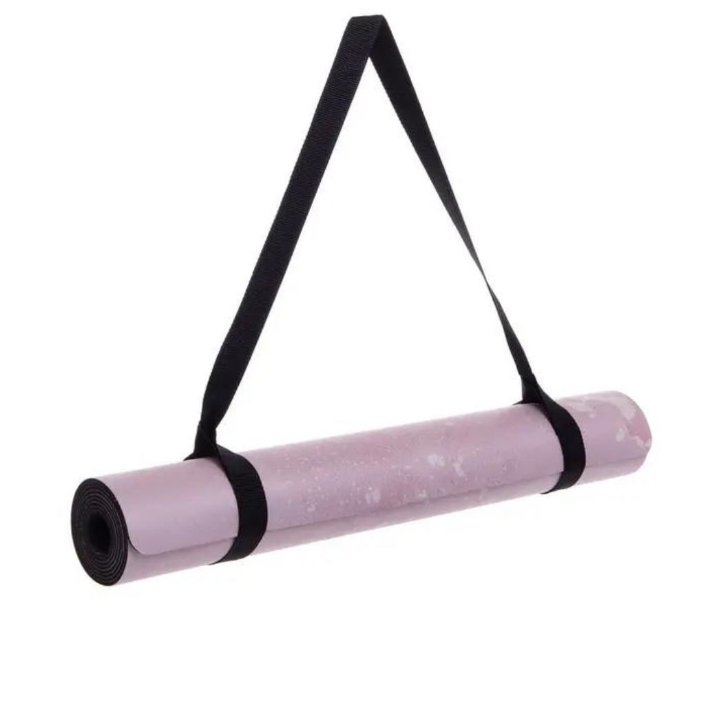 Килимок для йоги Замшевий Record FI-3391-2 розмір 183x61x0,3см світло-рожевий