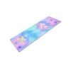 Килимок для йоги Замшевий Record FI-5662-33 розмір 183x61x0,3см з Квітковим принтом рожевий-блакитни