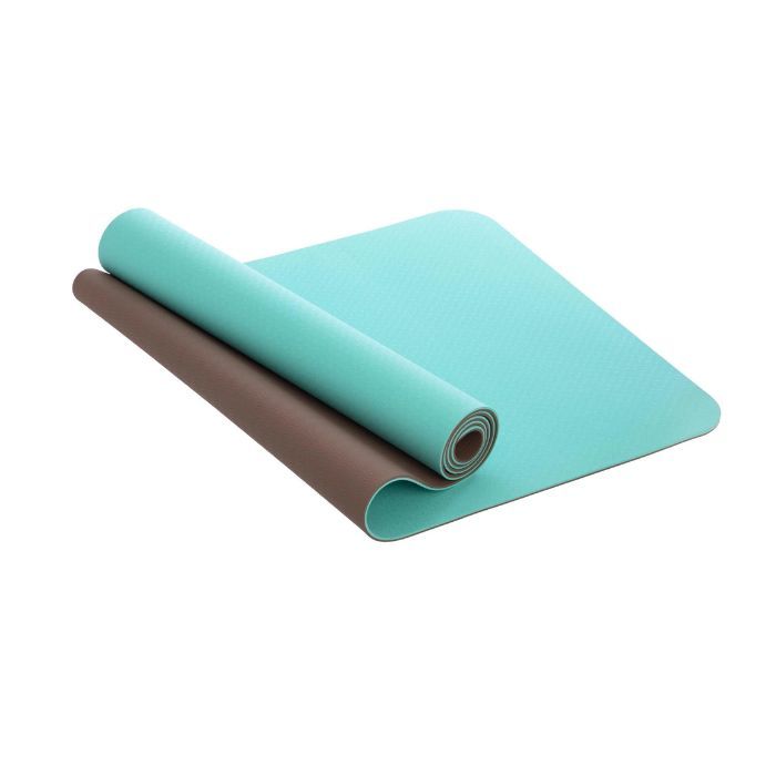 Килимок для фітнесу та йоги SP-Planeta FI-3046 183x61x0,6см кольори в асортименті Блакитний-рожевий