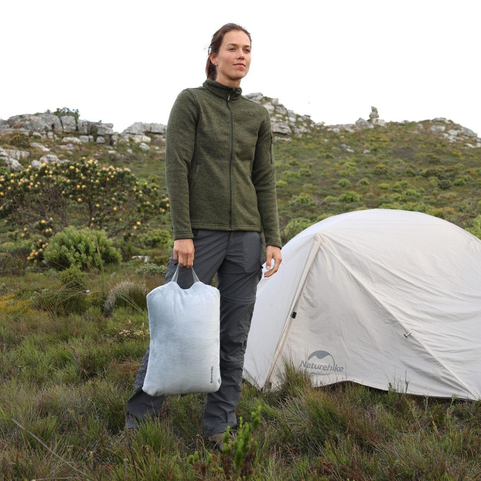 Спальний мішок - подушка Naturehike CNK2300SD022, світло-сірий