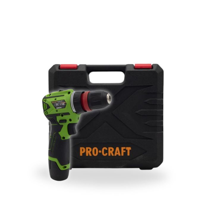 Шуруповерт Procraft PA12BL DFR (з 1 акб і зп)