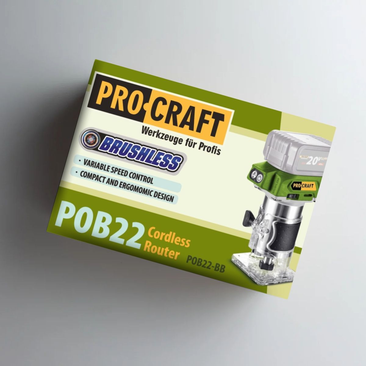 Акумуляторний фрезер Procraft POB22 (Без АКБ та ЗП)