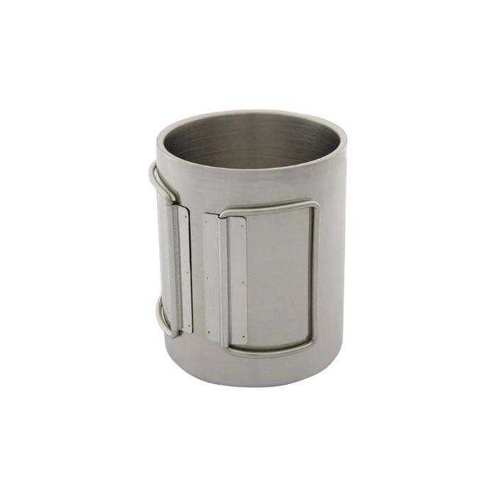 Терморужка M-Tac з нержавіючої сталі похідна 450 мл зі складною ручкою