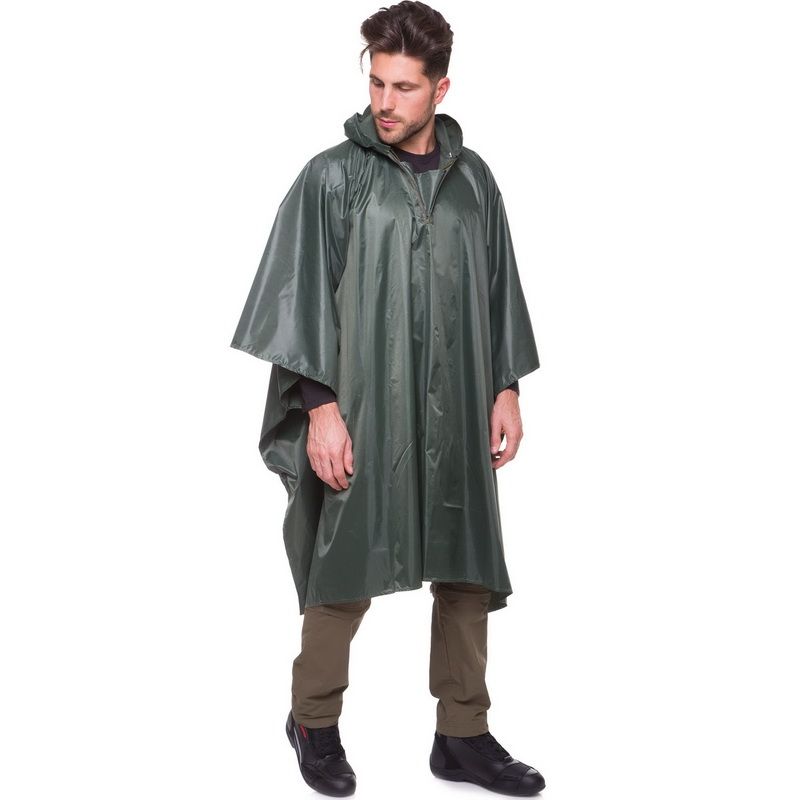 Дощовик, плащ-намет пончо SP-Sport TY-0548 145x107см кольору в асортименті Оливковий