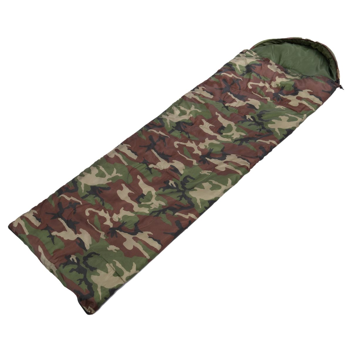 Спальний мішок одіяло з капішоном SP-Sport SY-7373  комуфляж Woodland