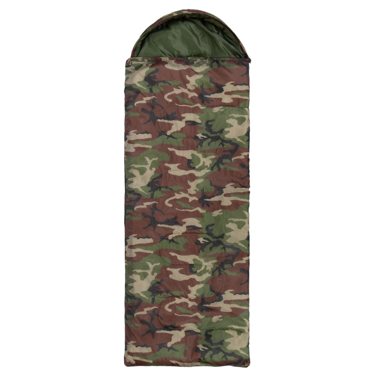 Спальний мішок одіяло з капішоном SP-Sport SY-7373  комуфляж Woodland