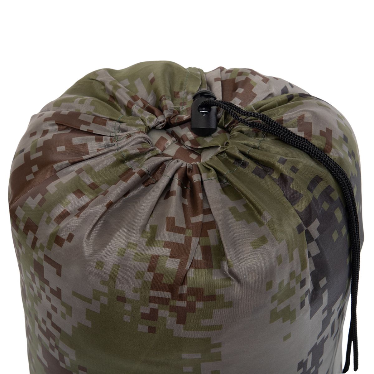 Спальний мішок одіяло з капішоном SP-Sport SY-7373 (180+30х70 см, t-5 до +15, комуфляж сірий