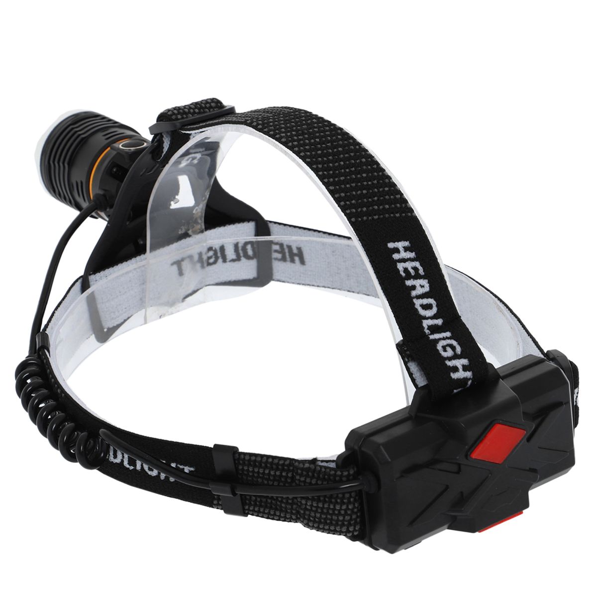 Ліхтарик налобний X-BALOG BL-8061-2-2-P50  на батарейках, чорний