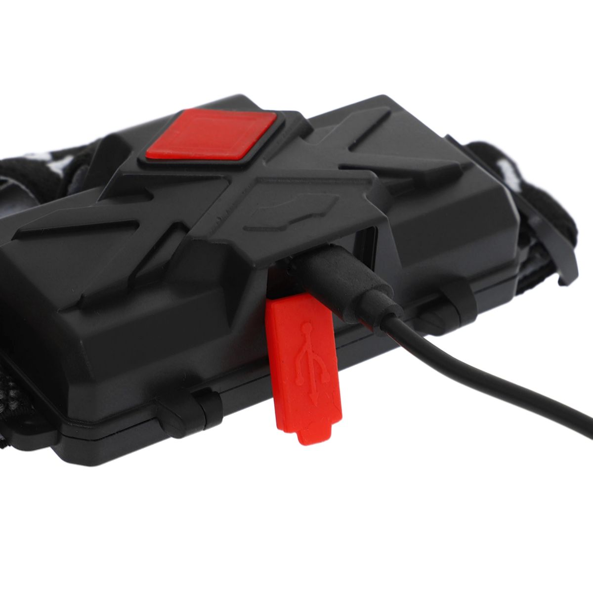 Ліхтарик налобний X-BALOG BL-8061-2-2-P50  на батарейках, чорний