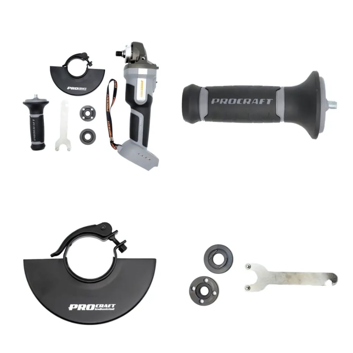 Акумуляторна болгарка Procraft industrial AG125A Кейс (1 акб та зп)