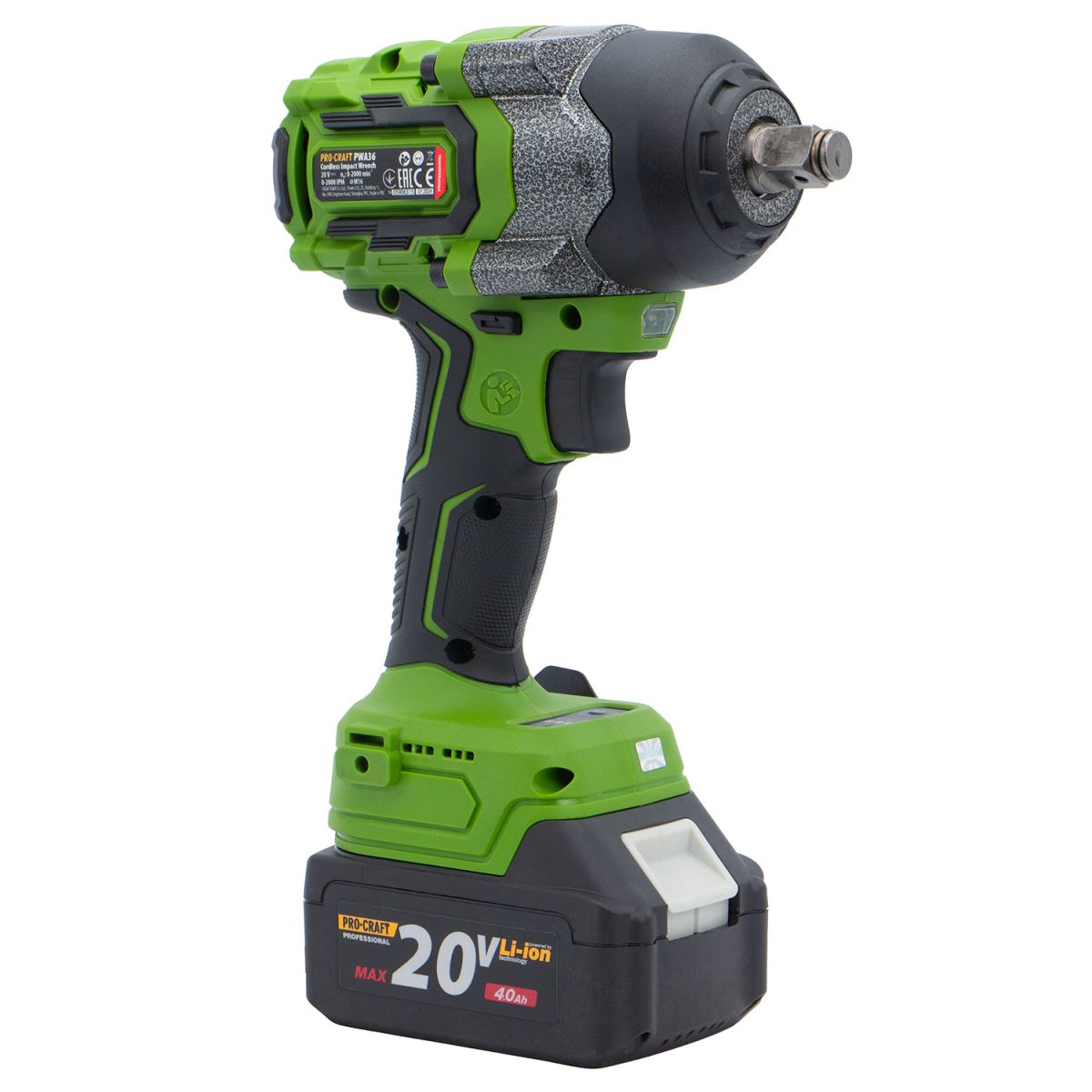 Акумуляторний гайковерт Procraft PWA36 Кейс (з 1 АКБ та ЗП