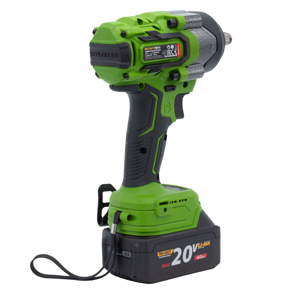 Акумуляторний гайковерт Procraft PWA36 Кейс (з 1 АКБ та ЗП