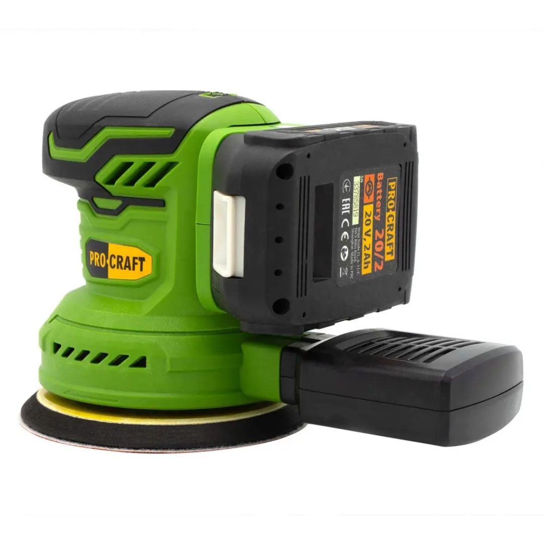 Акумуляторна ексцентрикова шліфмашина Procraft PX20BL (без акб та зп)