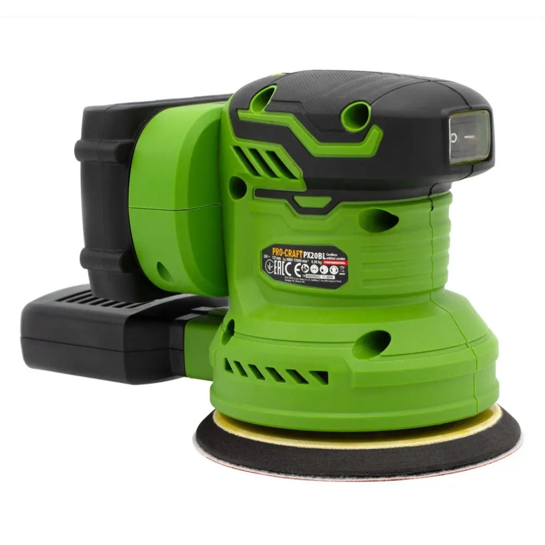 Акумуляторна ексцентрикова шліфмашина Procraft PX20BL (без акб та зп)