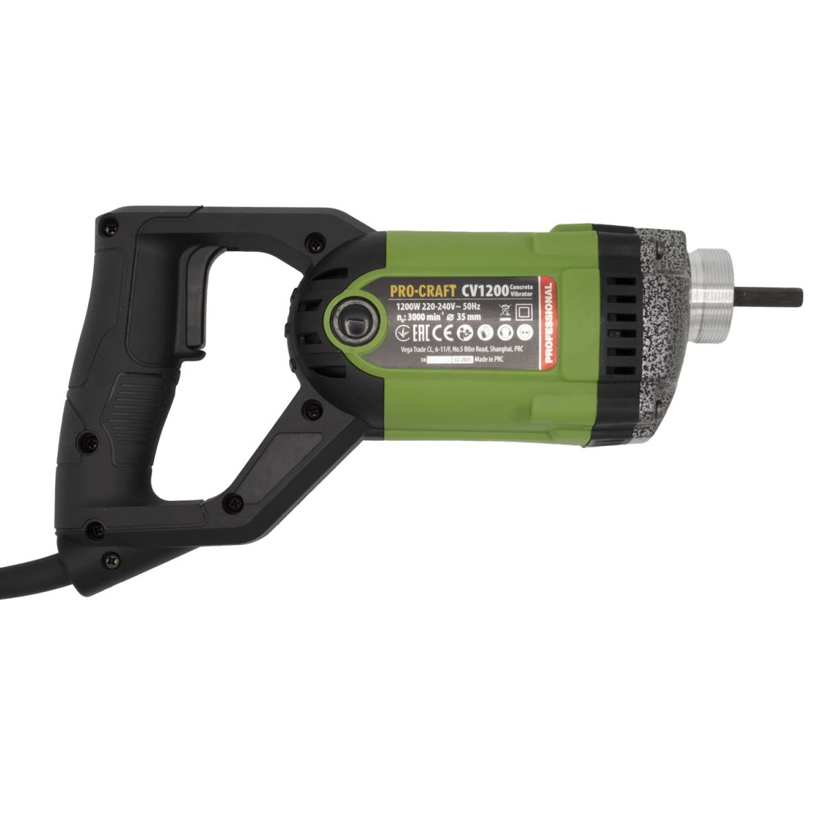 Вібратор для бетону Procraft CV1200 (з булавою 1,5 м)