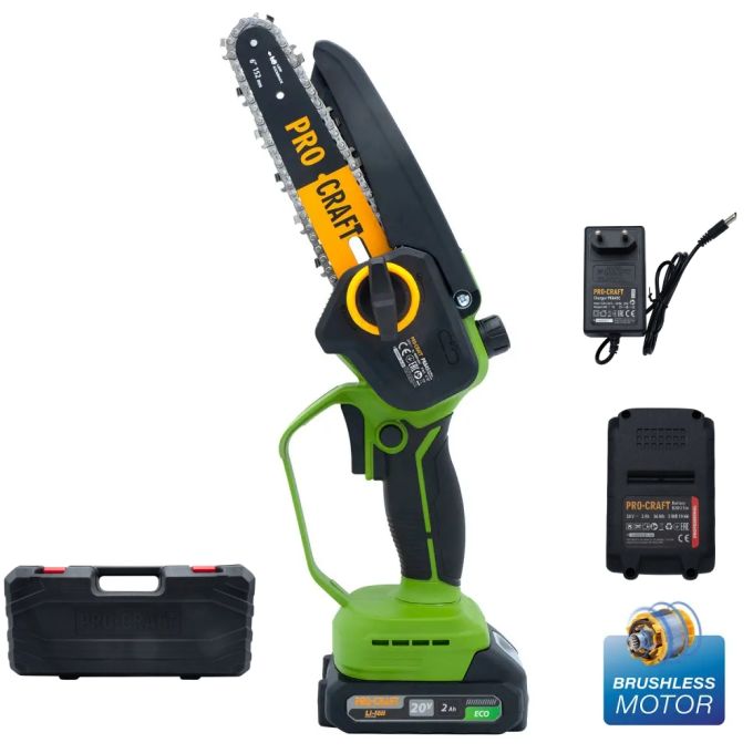 Набір Акумуляторна міні пила Procraft PKA45 (2 акб та зп) + Олива ланцюгова 200 мл