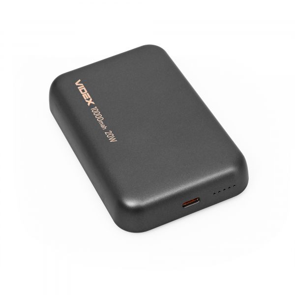 Повербанк з бездротовою зарядкою 10000mAh VIDEX VPB-W102 Grey