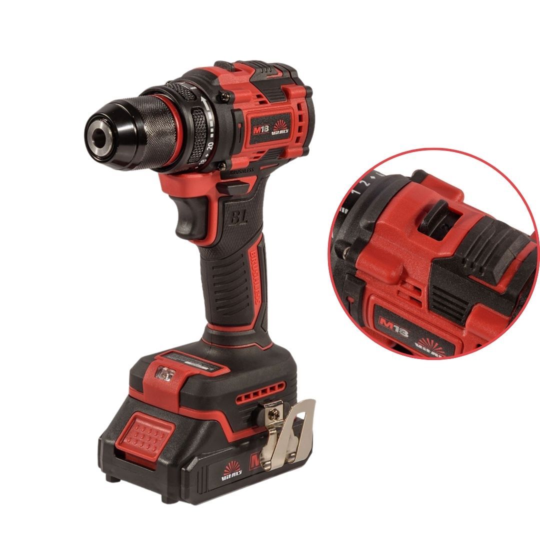 Дриль-шуруповерт акумуляторний Vitals Master AU 1832c BL Kit+