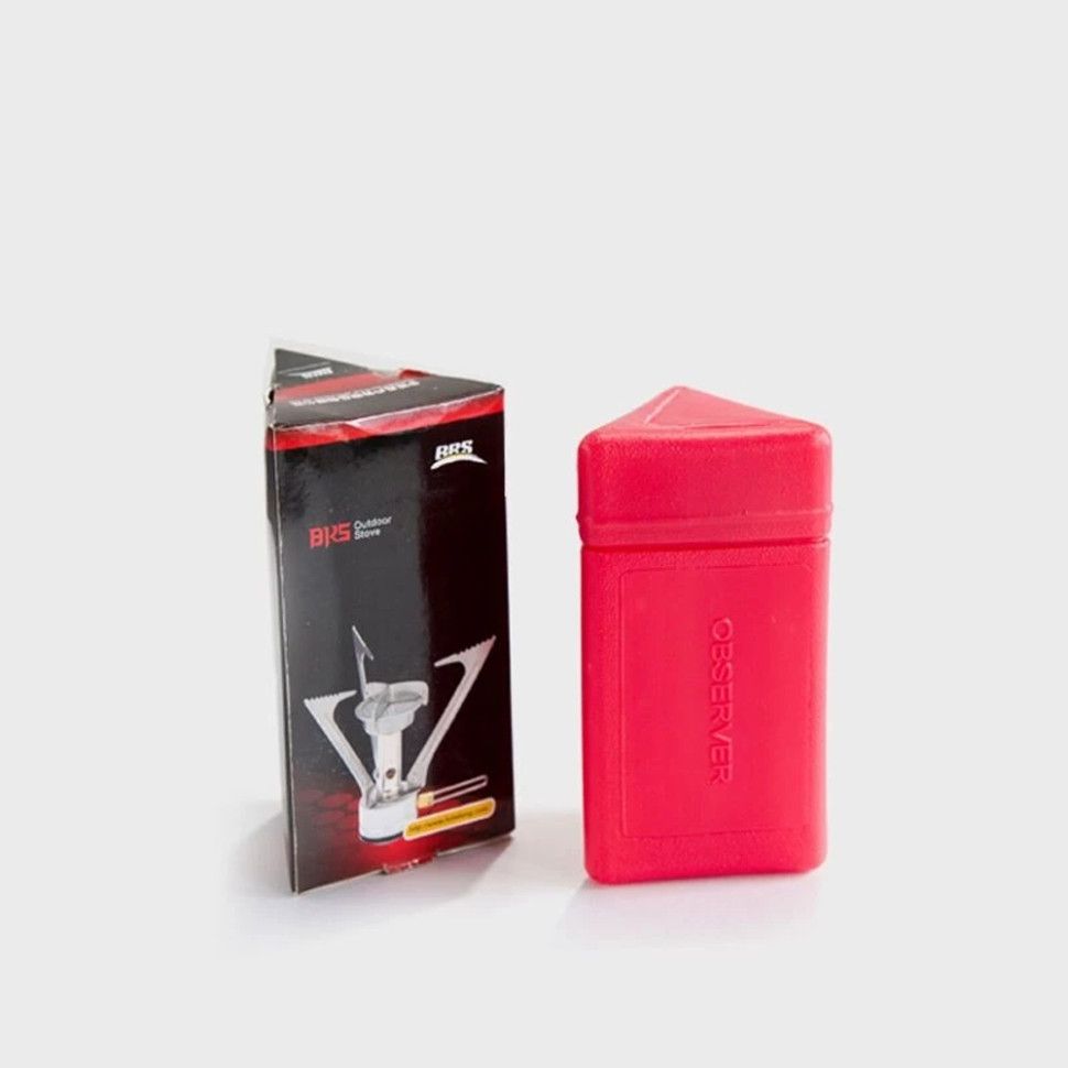 Набір Газовий пальник BRS-1 складний + Газовий балон різьбовий бутановий Quest, 450гр