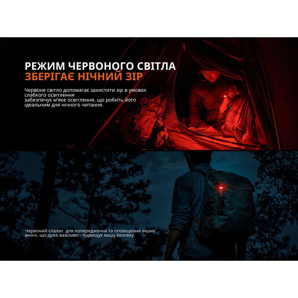 Ліхтар ручний Fenix SW05R-RED LED чорний