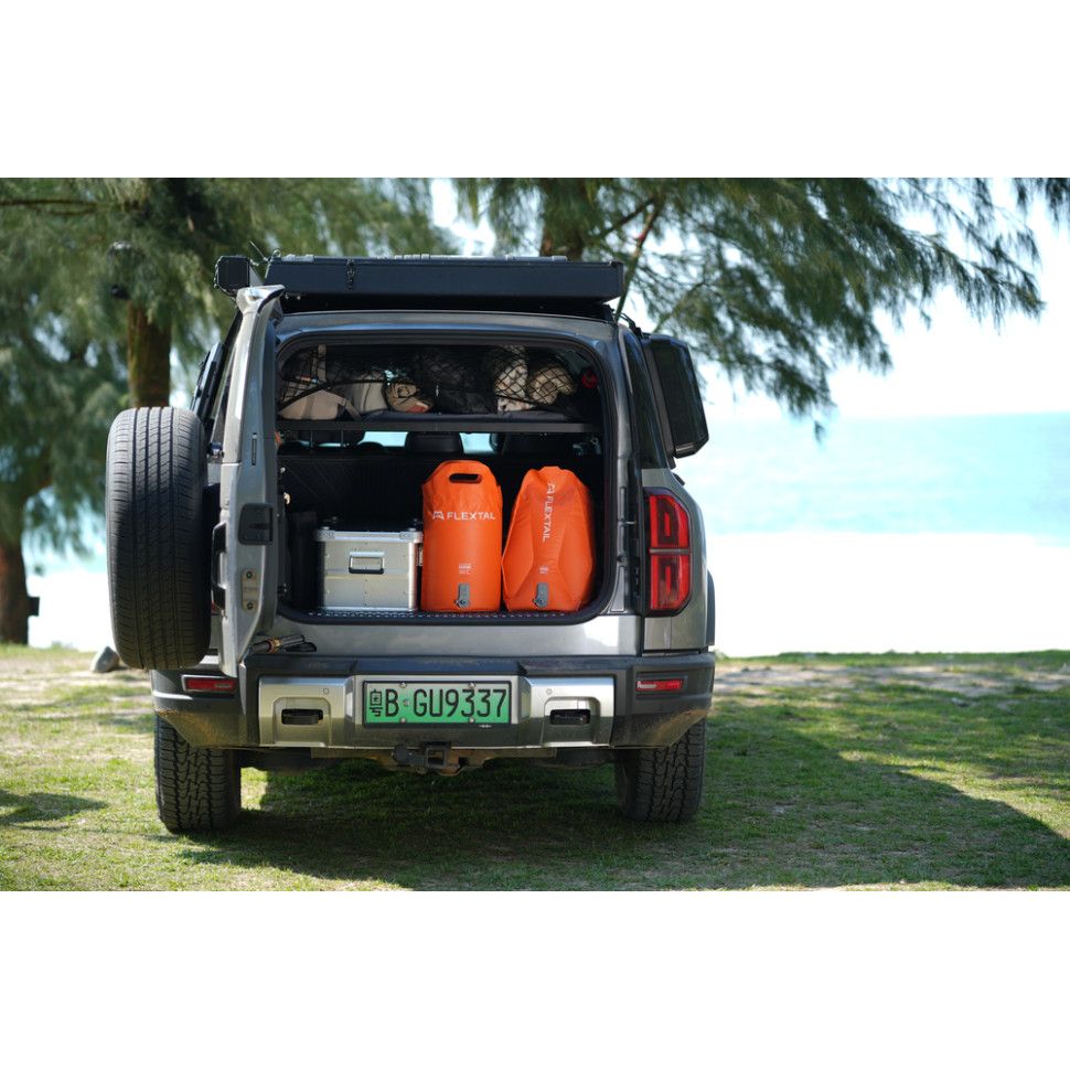 Душ портативний із ємністю та насосом Flextail Tiny Shower Bucket, 20л, помаранчевий