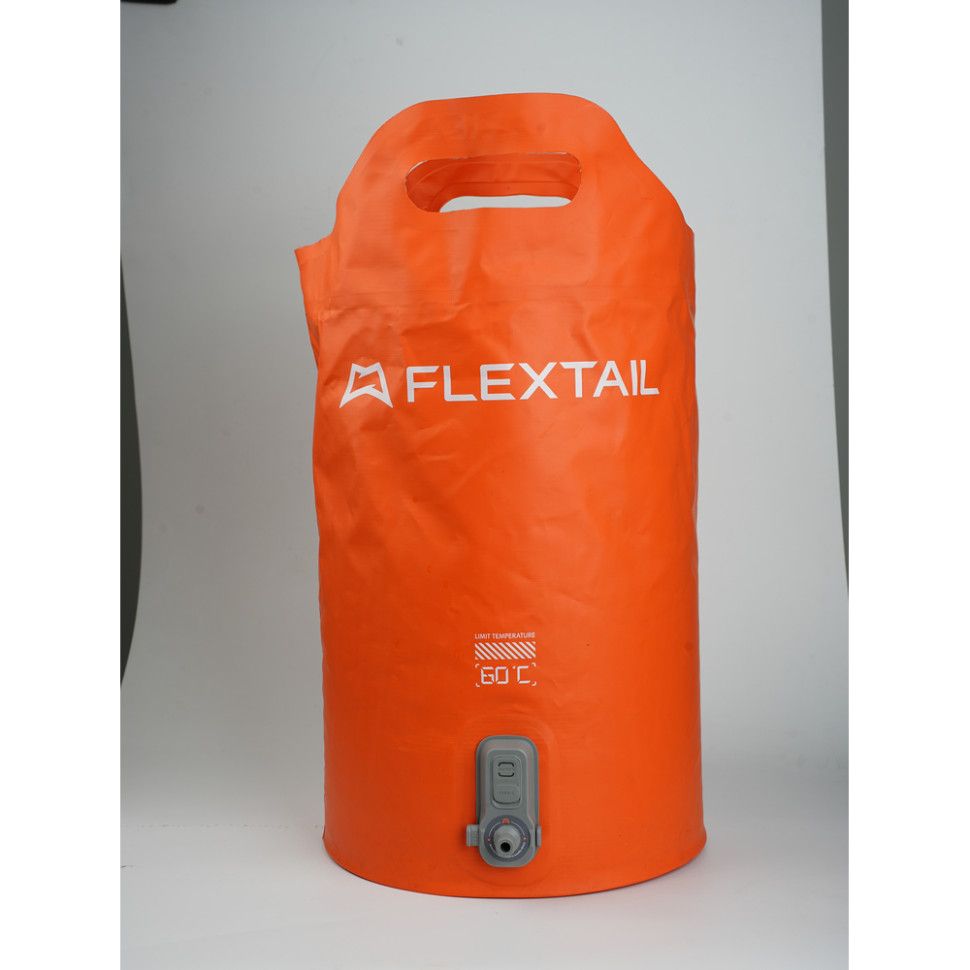 Душ портативний із ємністю та насосом Flextail Tiny Shower Bucket, 20л, помаранчевий