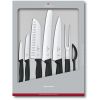 Набір кухонний Victorinox SwissClassic Kitchen Set 7шт з чорн. ручкою (5 ножів, виделка, овочечистка