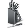 Набір кухонний Victorinox Grand Maitre Сhef's Cutlery Block 6шт з чорн. ручкою з підставкою (5 ножів