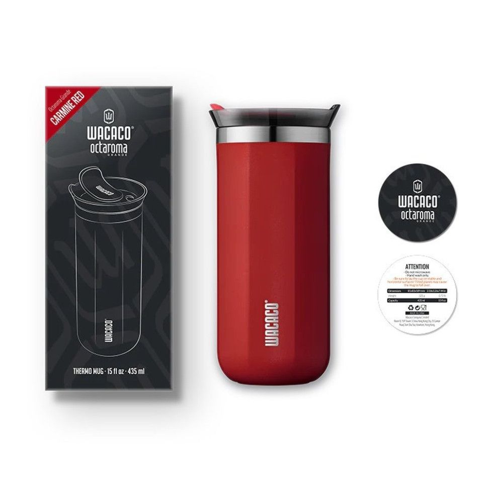 Термокухоль Wacaco Octaroma Grande 435 мл, червоний