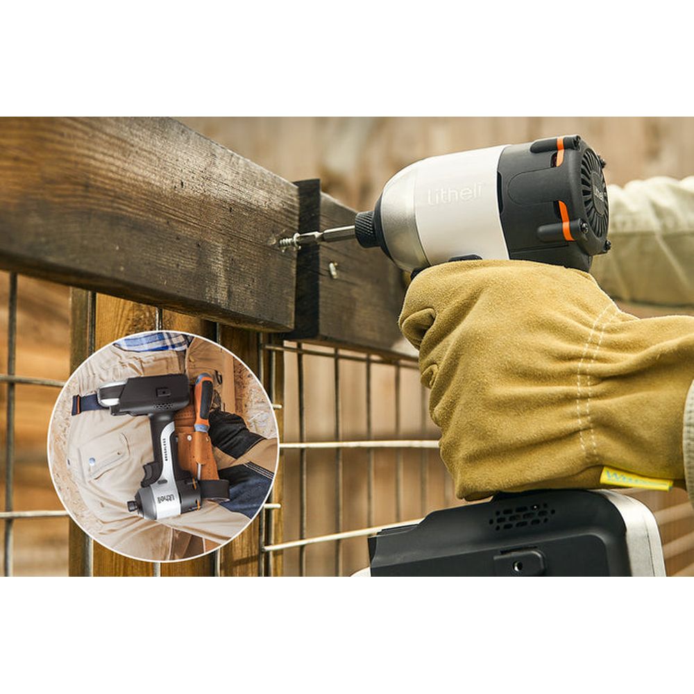 Акумуляторний ударний гвинтоверт Litheli безщітковий, живлення від павербанку (УМБ Litheli Power Ban