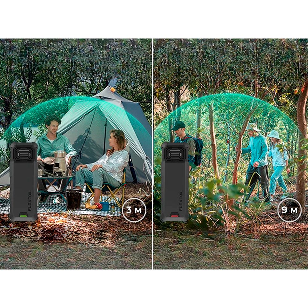 Портативний фумігатор-павербанк Flextail Max Repel S, зелений