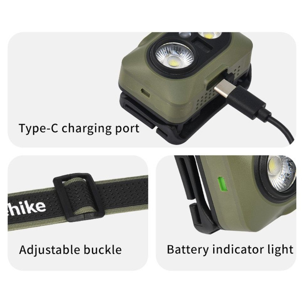 Ліхтар налобний Naturehike CNK2450ZM010, коричневий