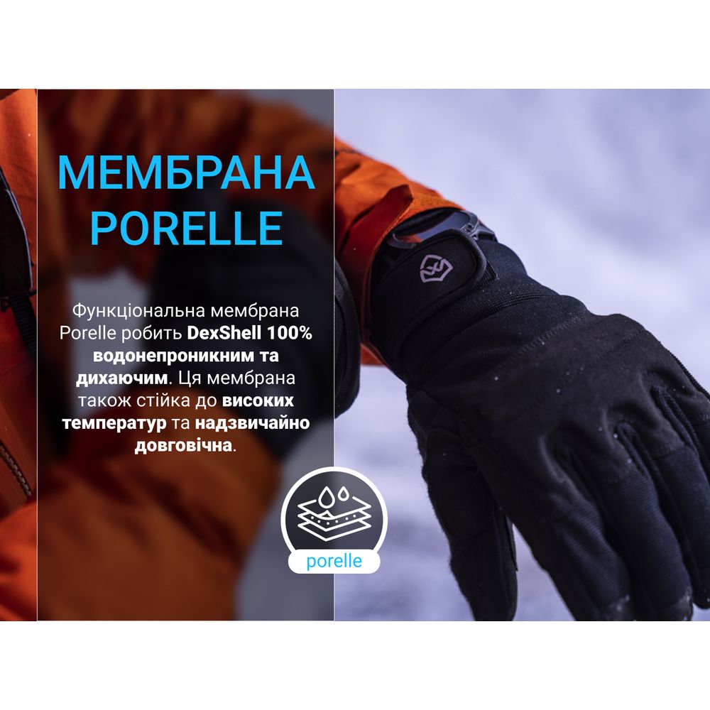 Рукавички водонепроникні Dexshell Arendal Biking Gloves V 2.0, p-p S, зимові, чорні