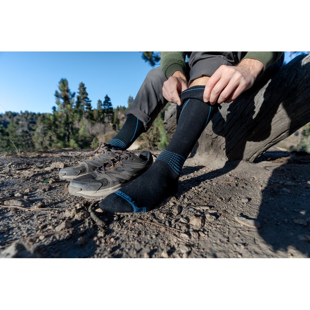 Водонепроникні шкарпетки Dexshell Longlite Socks 2.0, блакитні полоски, розмір S (36-38)