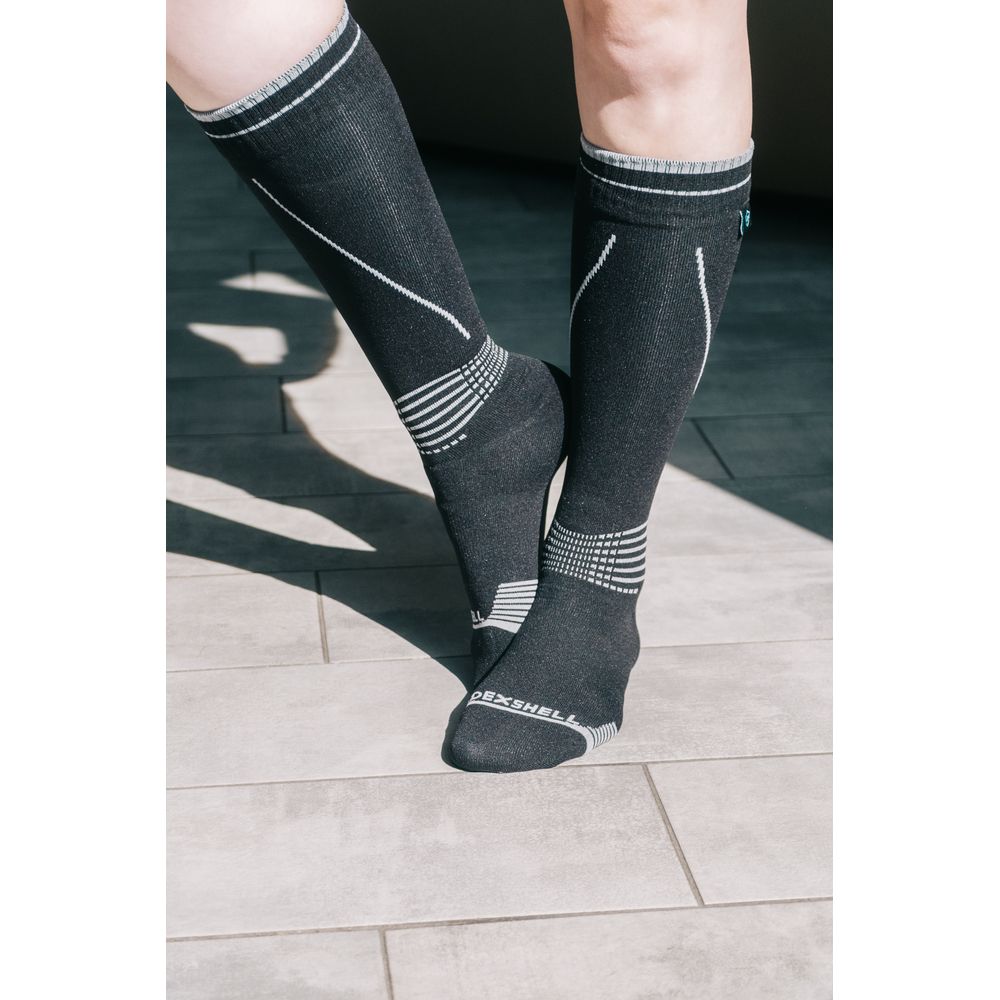 Водонепроникні шкарпетки Dexshell Longlite Socks 2.0, блакитні полоски, розмір XL (47-49)