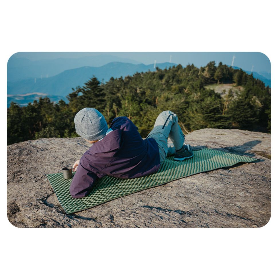 Килимок туристичний складаний одномісний IXPE Naturehike CNK2450WS044 з алюмінієвою плівкою, 195x60x