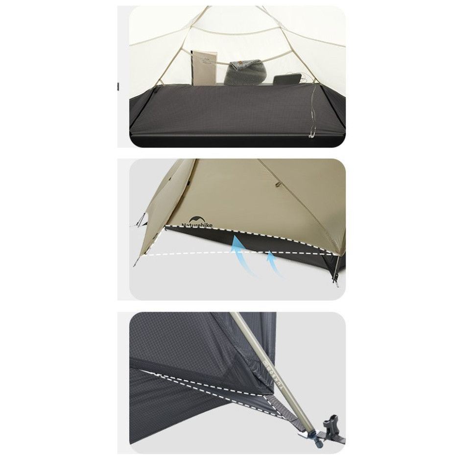 Намет одномісний ультралегкий Naturehike Mongar UL CNK2550WS016, коричневий