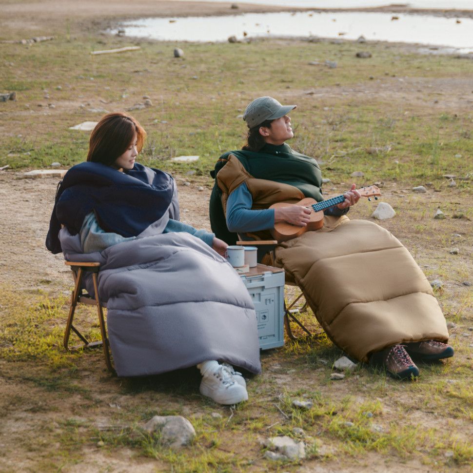 Спальник з капюшоном Naturehike Sunny Day PL02 U450 CNK2550WS028, (3,9°C), правий, коричнево-зелений