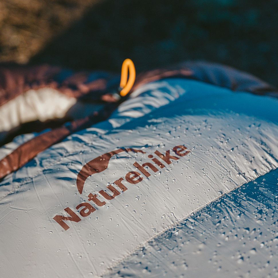 Спальник з натуральним пухом Naturehike Snowbird CNK2550WS014, p-р M, коричневий 400 г