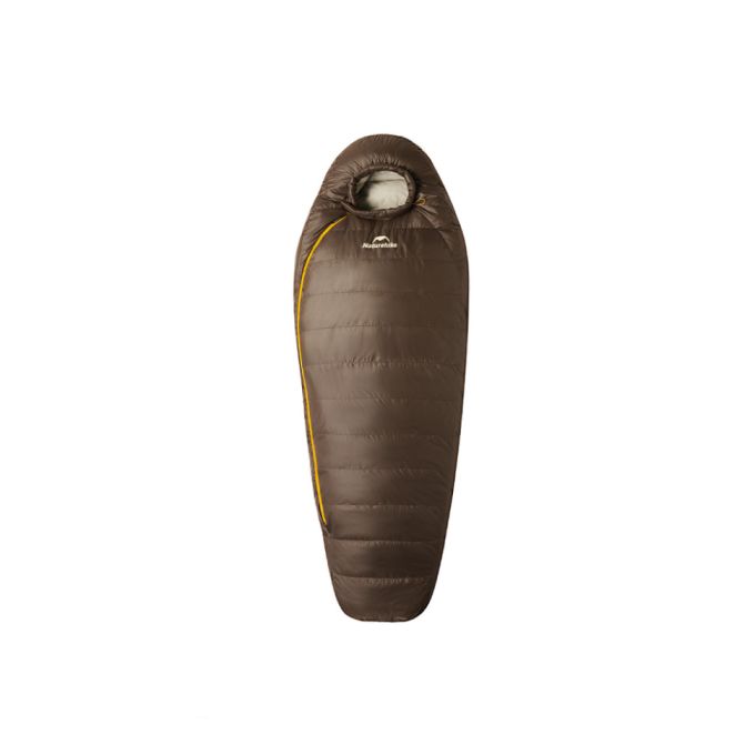 Спальник з натуральним пухом Naturehike Snowbird CNK2550WS014, p-р M, темно-коричневий 400 г