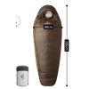 Спальник з натуральним пухом Naturehike Snowbird CNK2550WS014, p-р L, темно-коричневий 400 г